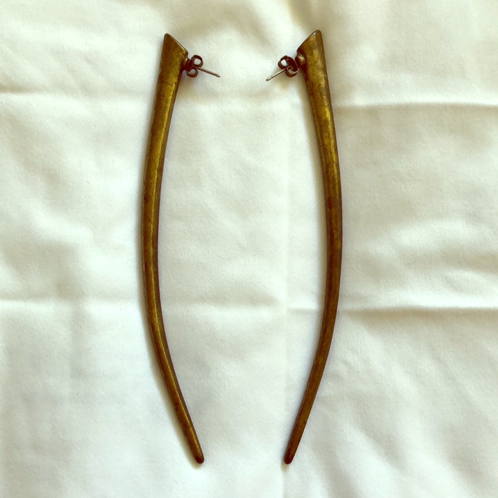 Metal Fang Earrings - original design